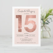 バラ金ゴールドフォイルスクリプト赤面キンセアニェラ写真 招待状 (スタンド正面)