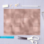 バラ金ゴールドフォイルルルックバッファロープレイドギンガム 薄葉紙 (クラフト)