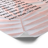 バラ金ゴールドフォイル金属熱帯熱葉帯ロマティック ポスター (角)