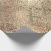 バラ金ゴールドフォキシアーシャンパインシャイニーガラス金属 ラッピングペーパー (角)