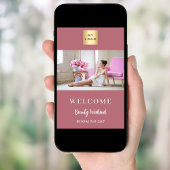 バラ金ゴールドフォトビジネスロゴセミナーへようこそ ポスター