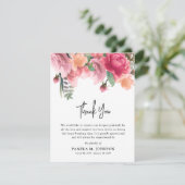 バラ金ゴールドフォト悔やみや弔慰 サンキューカード (スタンド正面)