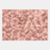 バラ金ゴールドフフェイクォイル&グリッター ラッピングペーパーシート (正面)