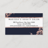 バラ金ゴールドフラワーズネービーブルーロイヤリティディスカウントパンチ ロイヤリティカード (裏面)