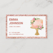 バラ金ゴールドフローラお誕生日ケーキパティシシェフベーカリー 名刺 (正面)