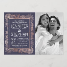 バラ金ゴールドフローラとネイビーブルー婚約