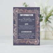 バラ金ゴールドフローラとネイビー結婚ブルの情報 エンクロージャーカード (スタンド正面)