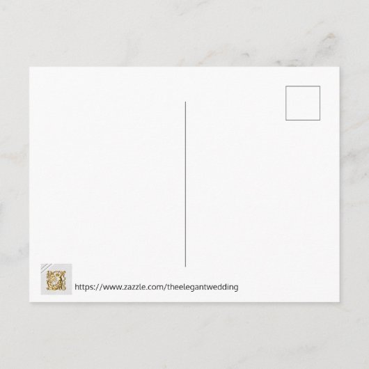 バラ金ゴールドフローラとリネン結婚ズ 案内ポストカード (裏面)