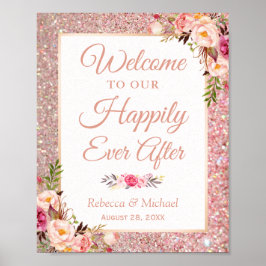 バラ金ゴールドフローラのサインの後結婚ずっと幸せに ポスター