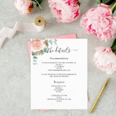 バラ金ゴールドフローラの緑の結婚式プログラムの詳細