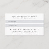 バラ金ゴールドフローラはさみロゴ |サロン 紹介カード (裏面)