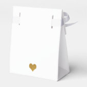 バラ金ゴールドフローラグリッターブライダルシャワー フェイバーボックス (裏面サイド)