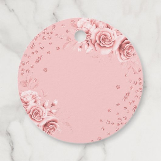 バラ金ゴールドフローラグリッター30th Birthday Script フェイバータグ (裏面)