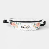 バラ金ゴールドフローラグリーンリー名モノグラム ファニーパック (正面)