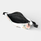 バラ金ゴールドフローラグリーンリー名モノグラム ファニーパック (見開き)