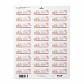 バラ金ゴールドフローラジャングルアニマルズ差出人住所 ラベル (フルシート)