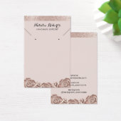 バラ金ゴールドフローラジュエリーイヤリングネックレスディスプレイ (デスク)