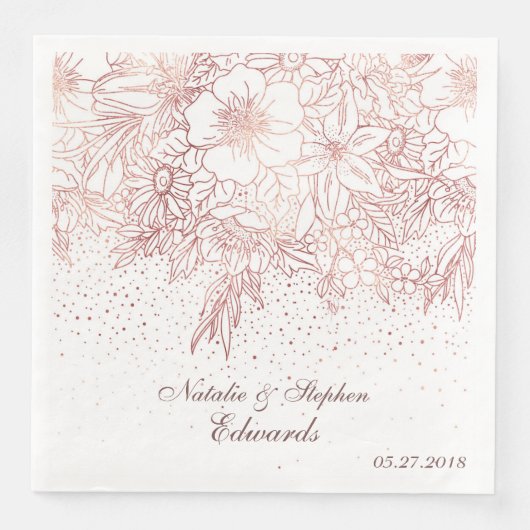 バラ金ゴールドフローラドードル結婚紙吹雪 (正面)