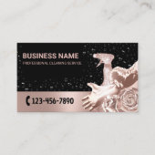 バラ金ゴールドフローラハウスクリーニングメイドサービス 名刺 (正面)