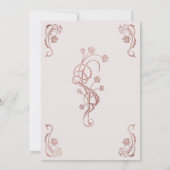 バラ金ゴールドフローラフェアリータ結婚ーズ 招待状 (裏面)