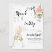 バラ金ゴールドフローラブランチBubbly退職パーティー 招待状 (正面)