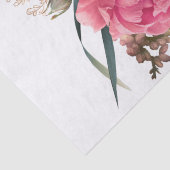 バラ金ゴールドフローラブーケ水色デコパージュ 薄葉紙 (詳細)