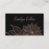 バラ金ゴールドフローラヘンナ名刺 名刺 (正面)