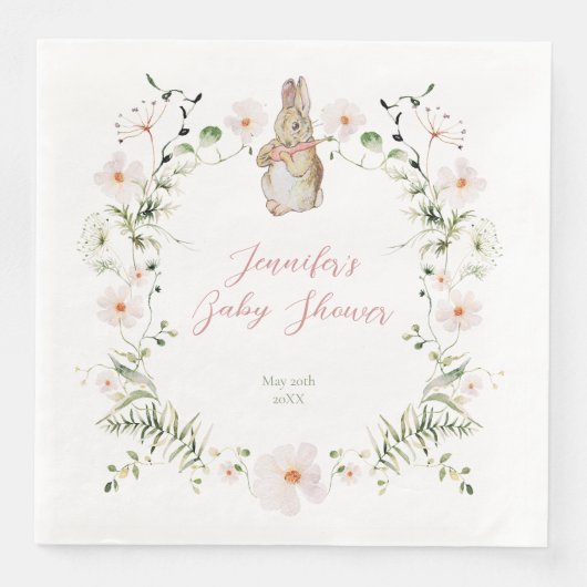 バラ金ゴールドフローラベビーバニーベビーシャワー (正面)