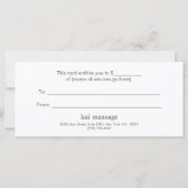 バラ金ゴールドフローラマンダラスパギフト証明書 (裏面)