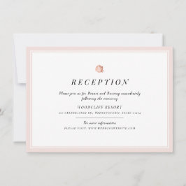 バラ金ゴールドフローラミニマル結婚式 招待状