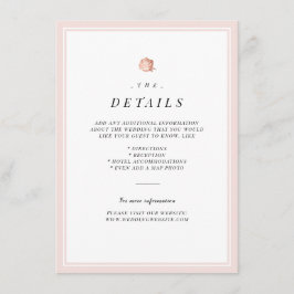 バラ金ゴールドフローラミニマ結婚リストの詳細カード エンクロージャーカード