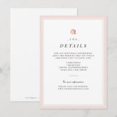 バラ金ゴールドフローラミニマ結婚リストの詳細カード エンクロージャーカード (正面/裏面)