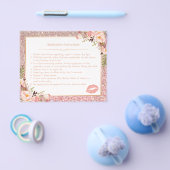 バラ金ゴールドフローラメイクアップリップの指示のヒント チラシ (シングル)