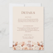 バラ金ゴールドフローラモノグラム詳細エンクロージャカード 招待状 (正面)