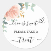 バラ金ゴールドフローラユーカリ結婚式の引き出物治療 ラウンドシール (正面)