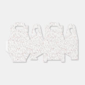 バラ金ゴールドフローラルパターン フェイバーボックス (折り畳みなし)