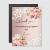 バラ金ゴールドフローラレースサンキューカード磁石 (正面/裏面)