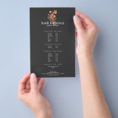 バラ金ゴールドフローラロゴダークグレーサロン価格表 チラシ (ハンドル)