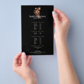 バラ金ゴールドフローラロゴブラックサロン価格表 チラシ (ハンドル)