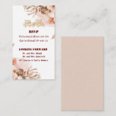 バラ金ゴールドフローラワリマイスラム結婚ズ エンクロージャーカード (正面/裏面)