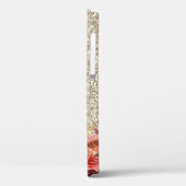 バラ金ゴールドフローラ光金ゴールドグリッターモノグラム Case-Mate iPhoneケース (裏面 / 左)