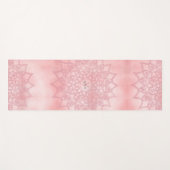 バラ金ゴールドフローラ曼荼羅モノグラム ヨガマット (正面(横))