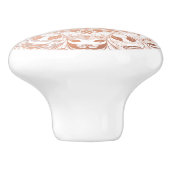 バラ金ゴールドフローラ曼荼羅 セラミックノブ (側面)