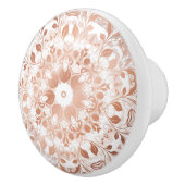 バラ金ゴールドフローラ曼荼羅 セラミックノブ (右)