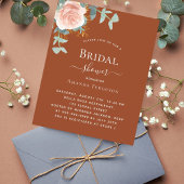 バラ金ゴールドフローラ燃えオレンジ色の予算ブライダルシャワー