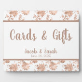 バラ金ゴールドフローラ結婚の表 フォトプラーク (正面)