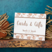 バラ金ゴールドフローラ結婚の表 フォトプラーク (側面)