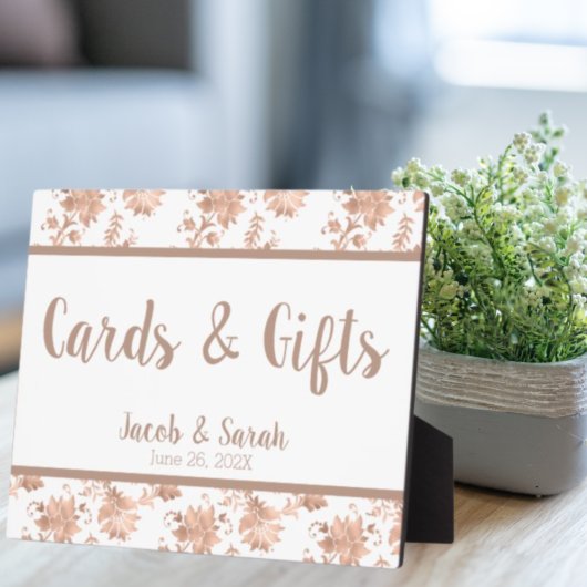 バラ金ゴールドフローラ結婚の表 フォトプラーク