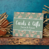 バラ金ゴールドフローラ結婚のGreen's Gift Table フォトプラーク (側面)