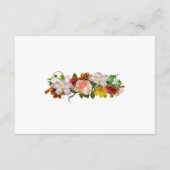 バラ金ゴールドフローラ結婚ブーケ詳細カード エンクロージャーカード (裏面)